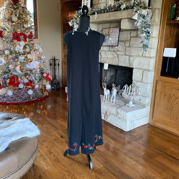 Westbound Vintage Christmas Sweater Dress Embroidery Mistletoe - Picture 4 of 12